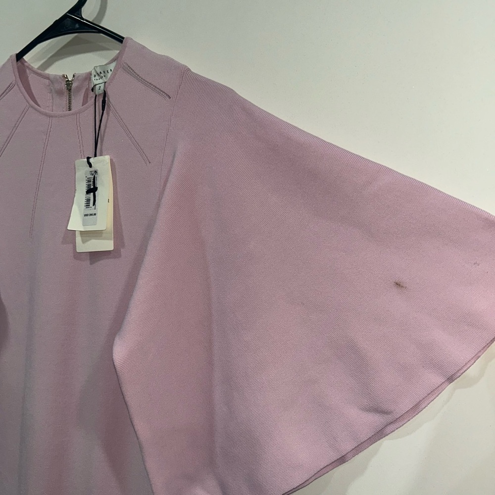 Ted Baker London Lounia Fluted Sleeve Body-Con Sweater Dress Light pink Size 2 - Picture 16 of 16